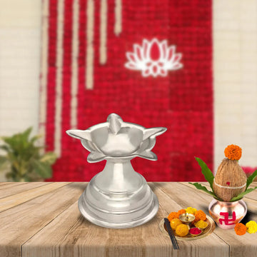Eternal Radiance Silver Diya